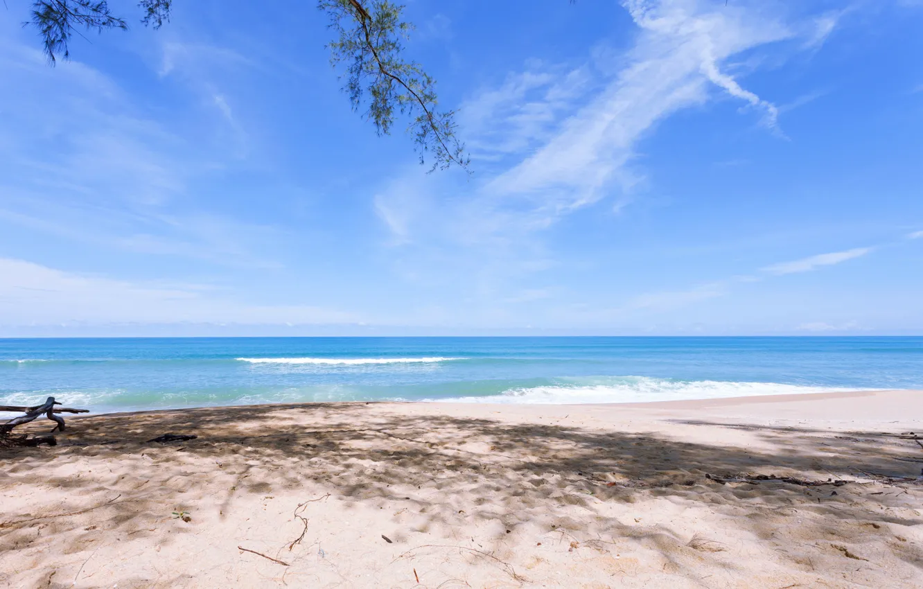 Photo wallpaper sand, sea, wave, beach, summer, summer, beach, sea