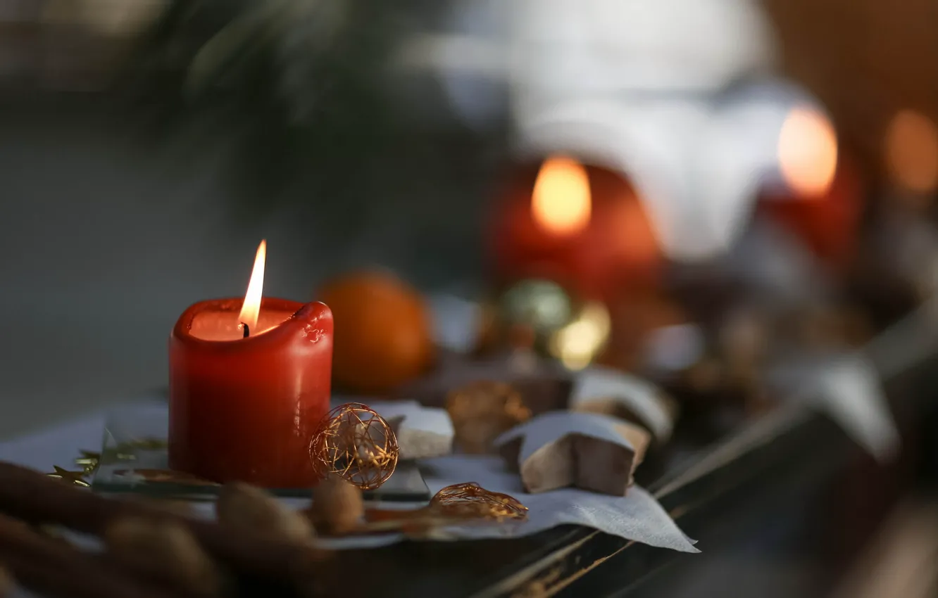 Photo wallpaper background, holiday, candle