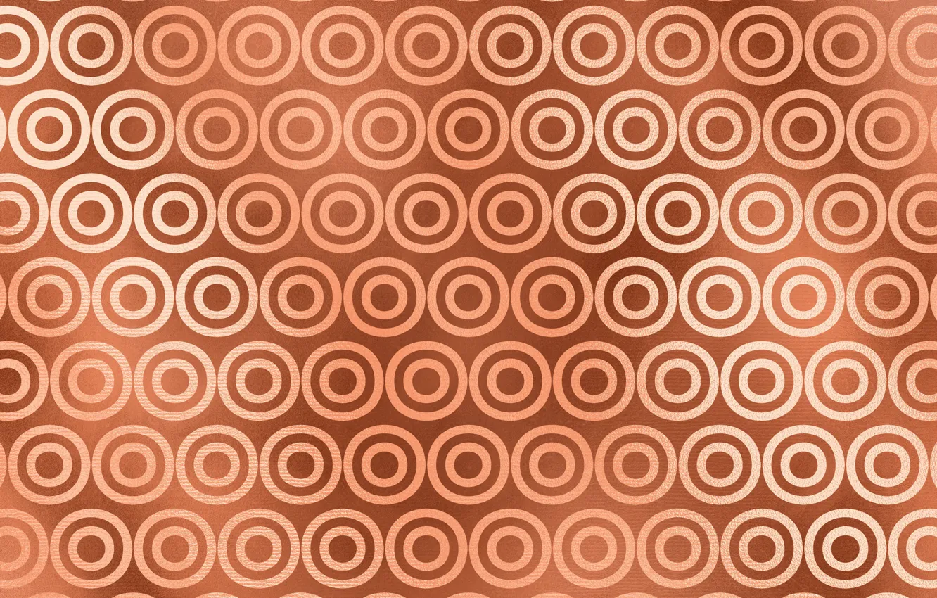 Photo wallpaper circles, background, gold, pattern, texture