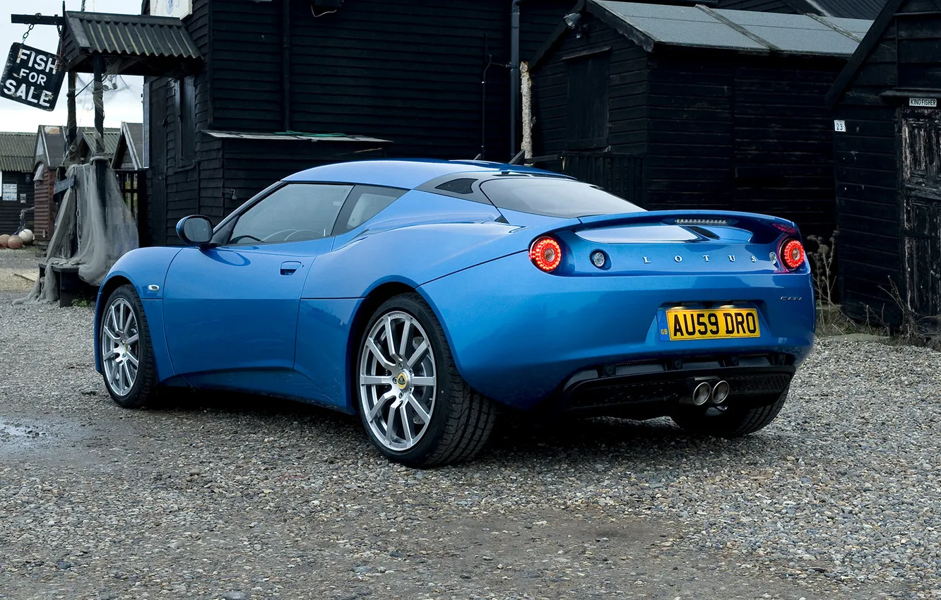 Photo wallpaper blue, village, Lotus