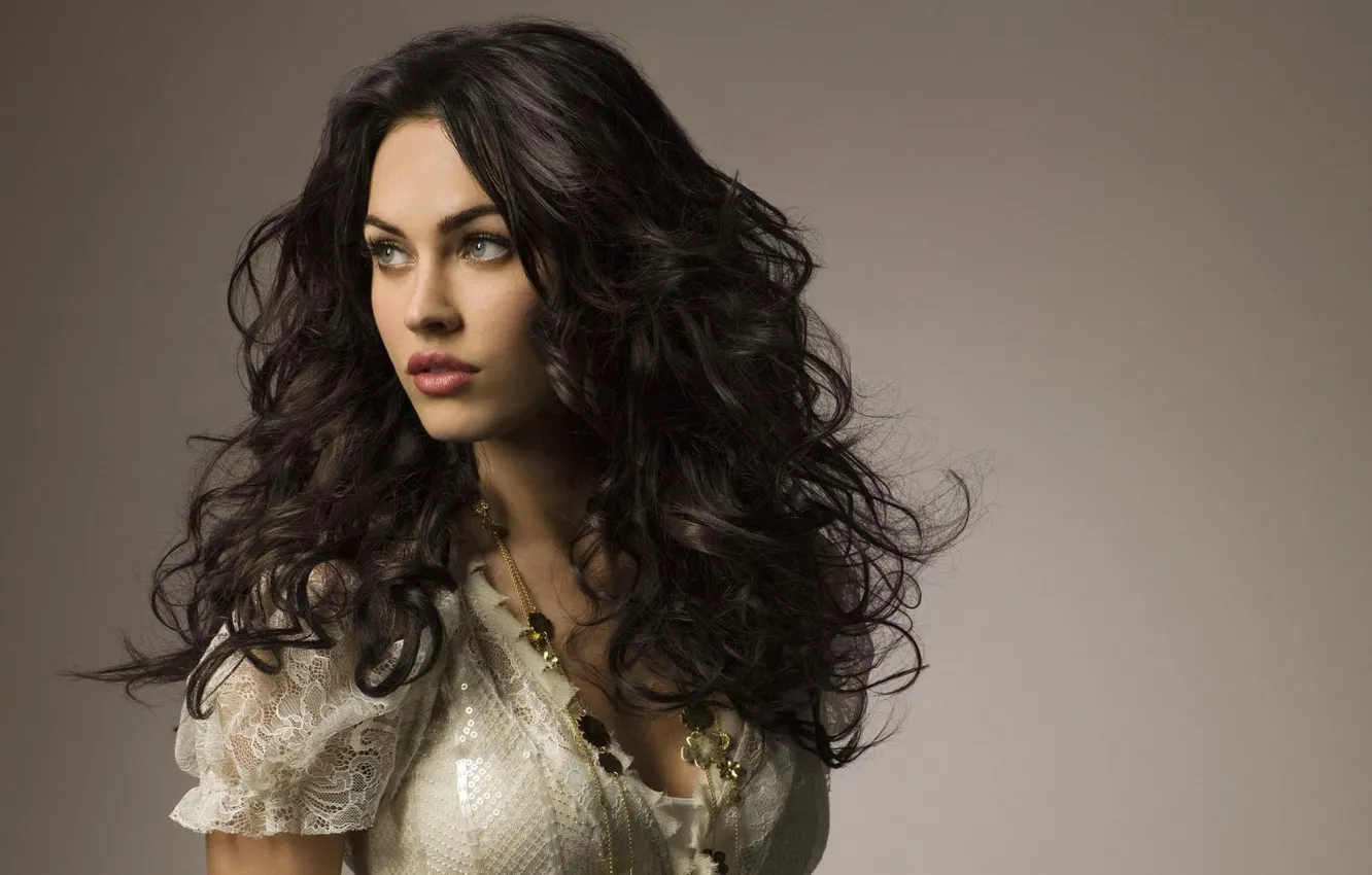 Photo wallpaper look, Megan Fox, Megan Fox, hair, dress, actress, brunette, lips