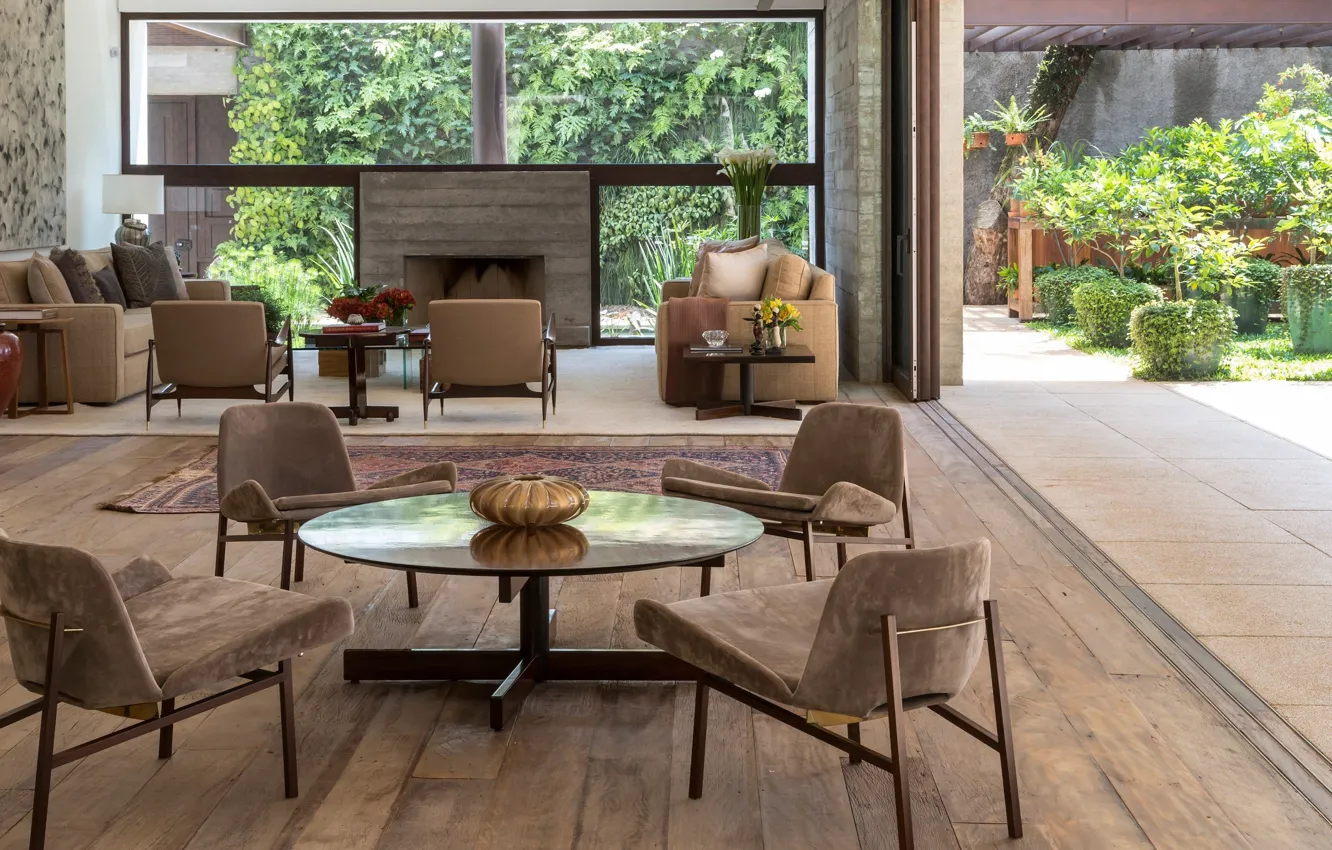 Photo wallpaper design, style, interior, Brazil, Brazil, São Paulo, Sao Paulo, MO Residence