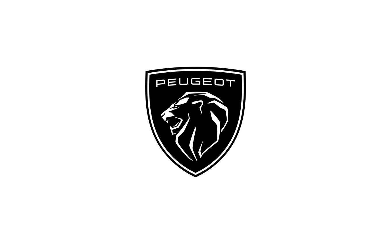 Photo wallpaper logo, peugeot, 2021