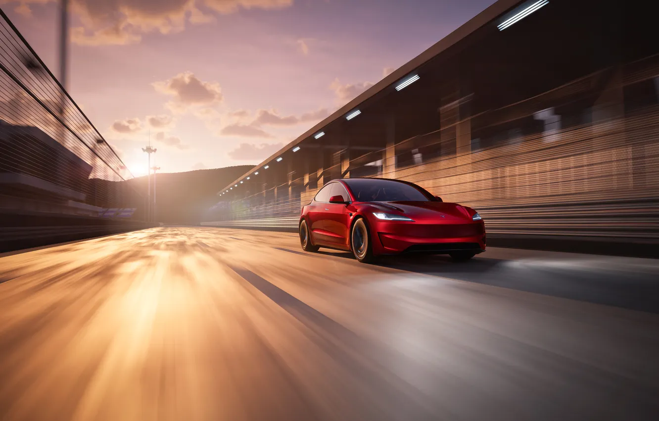 Photo wallpaper Tesla, 2024, Tesla Model 3 Performance