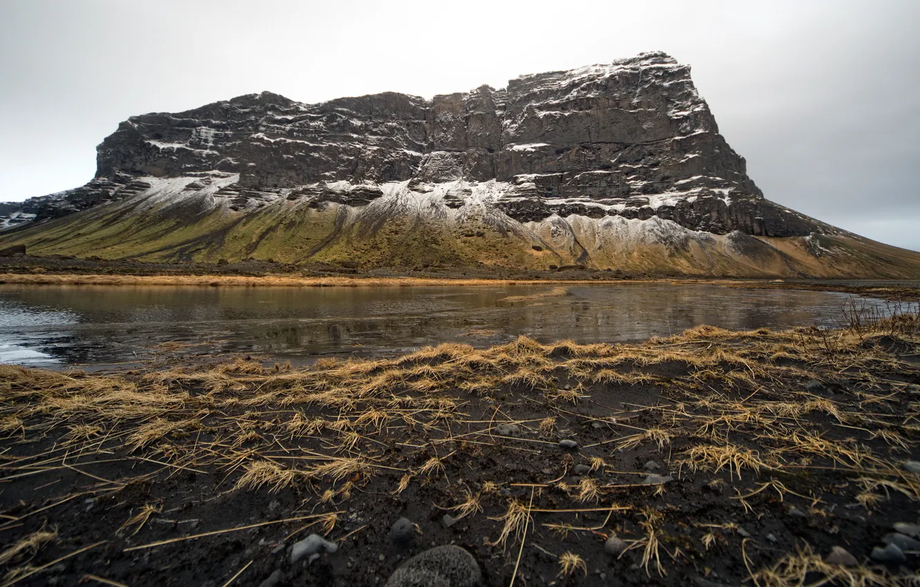 Photo wallpaper the sky, landscape, mountains