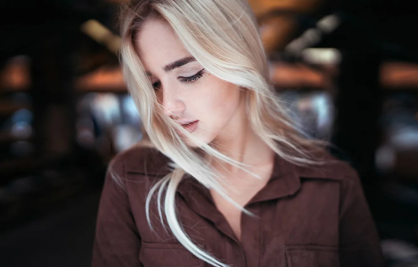 Photo wallpaper girl, legs, beautiful, view, model, hair, body, Katya