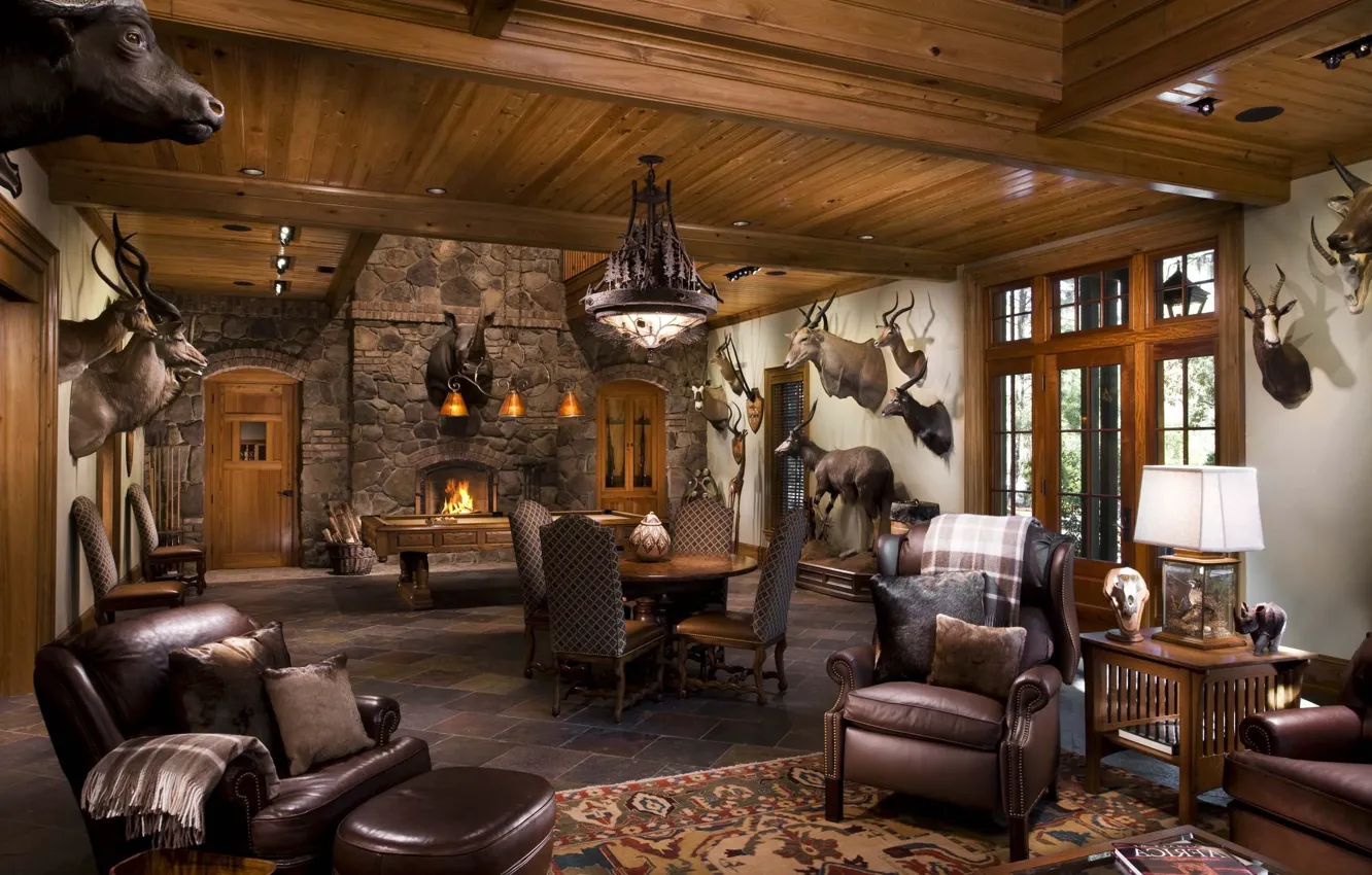 Photo wallpaper design, style, room, Villa, home, interior