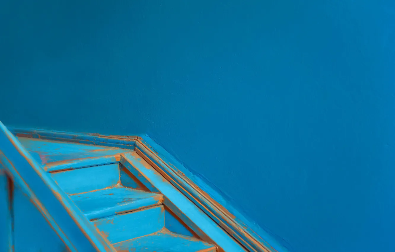 Photo wallpaper wall, home, ladder