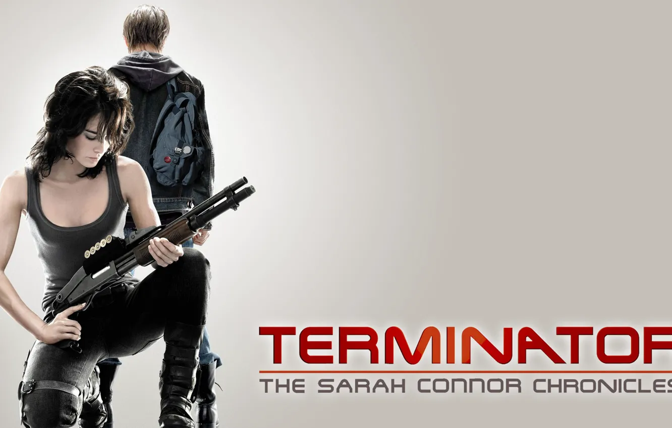Photo wallpaper terminator, the series, The Sarah Connor Chronicles ... , Sarah and John