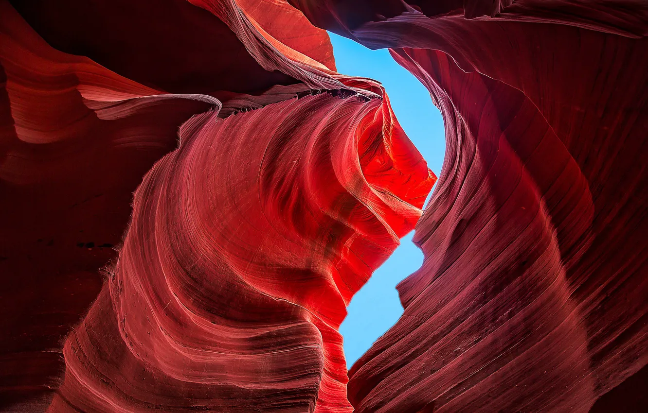 Photo wallpaper AZ, gorge, USA, antelope canyon