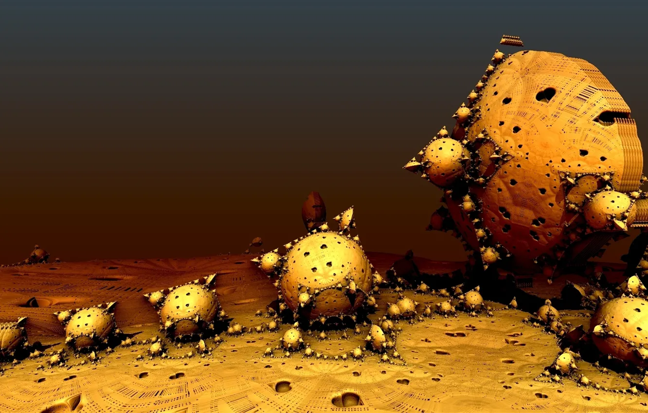 Photo wallpaper abstraction, background, form, Fractal