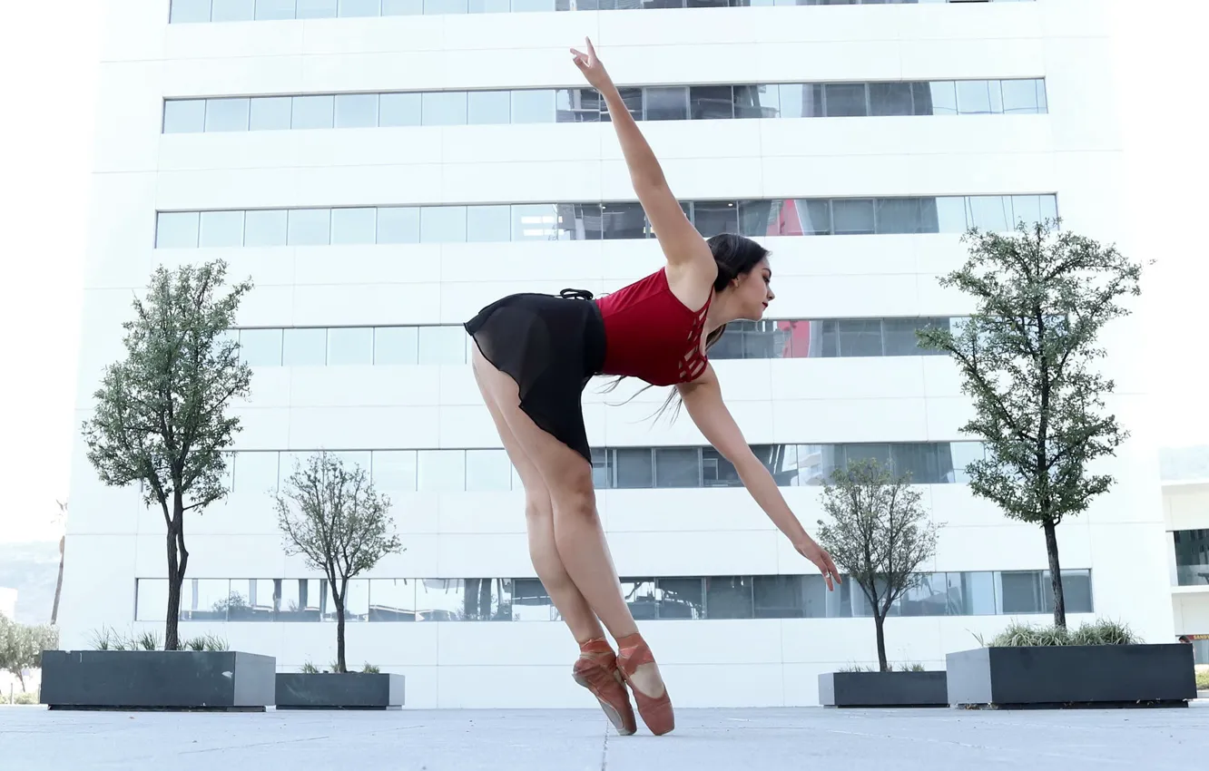 Photo wallpaper girl, the city, Natalia Cabrera