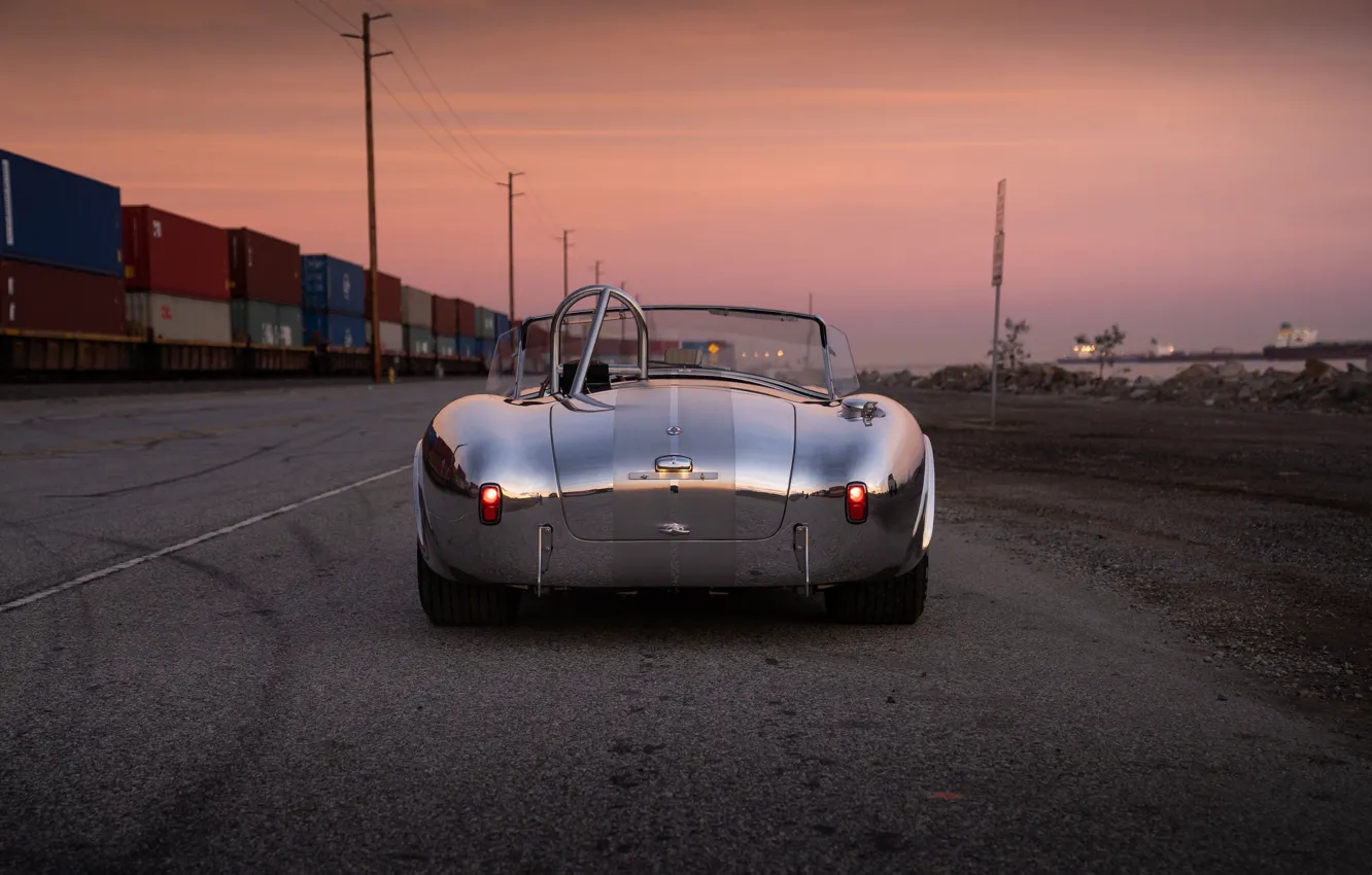 Photo wallpaper Shelby, rear, Cobra, Shelby Cobra 427 S/C