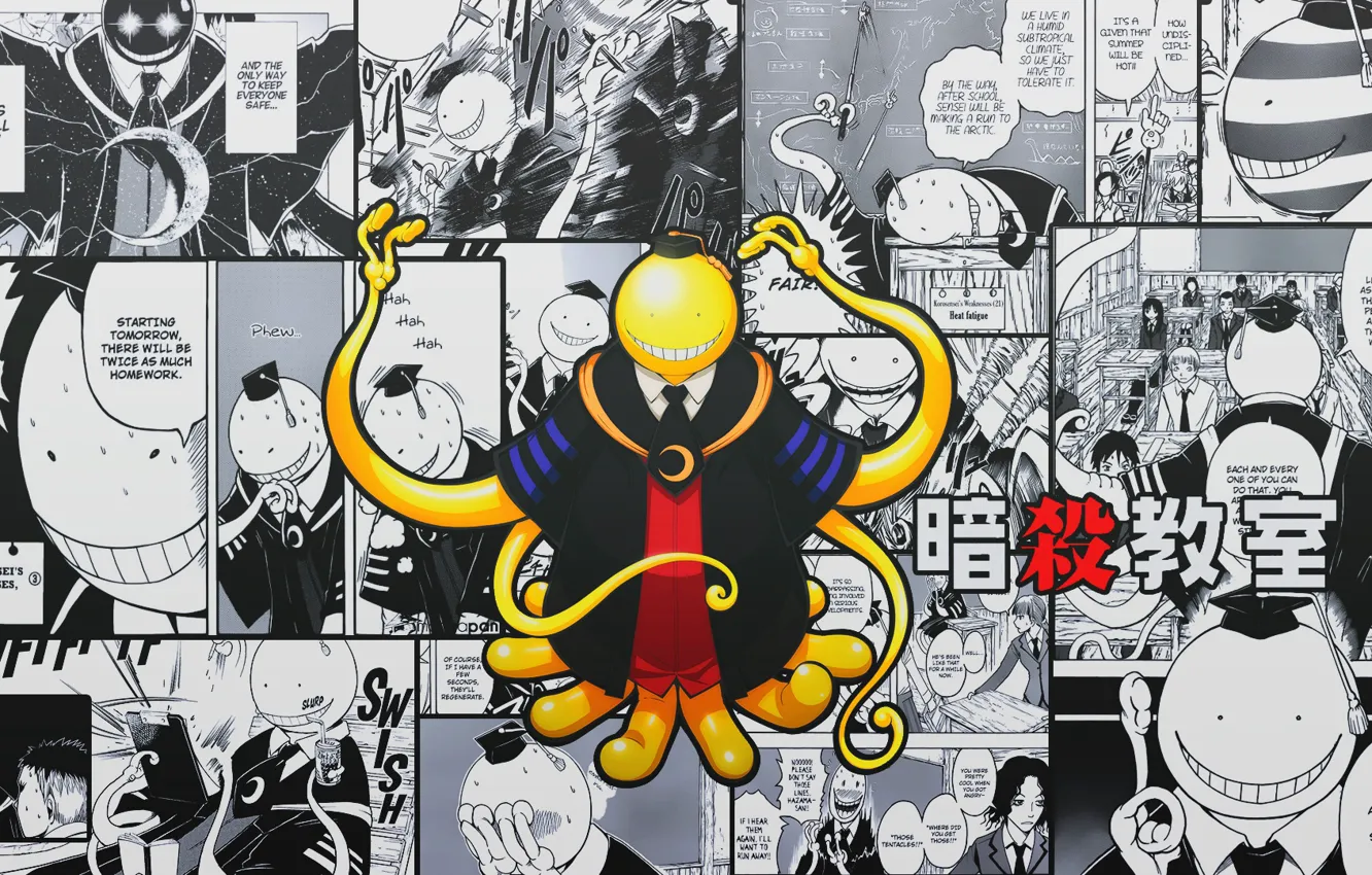 Photo wallpaper The class assassins, Ansatsu Kyoushitsu, Koro Sensei