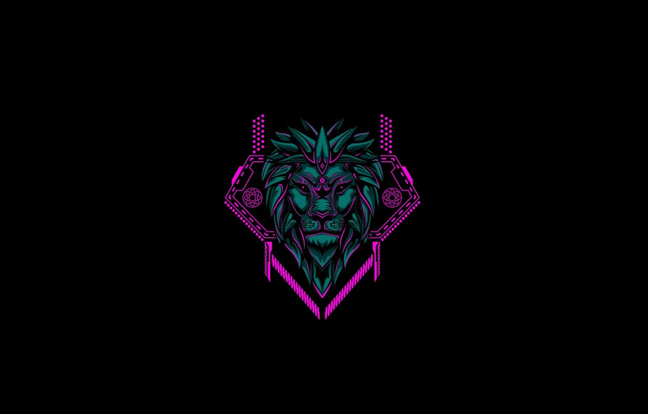 Photo wallpaper face, pattern, minimalism, Leo, Eko07