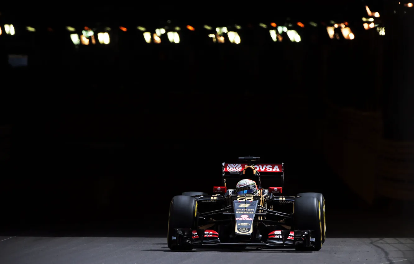 Photo wallpaper Lotus, Formula 1, Monte Carlo, Romain Grosjean, E23