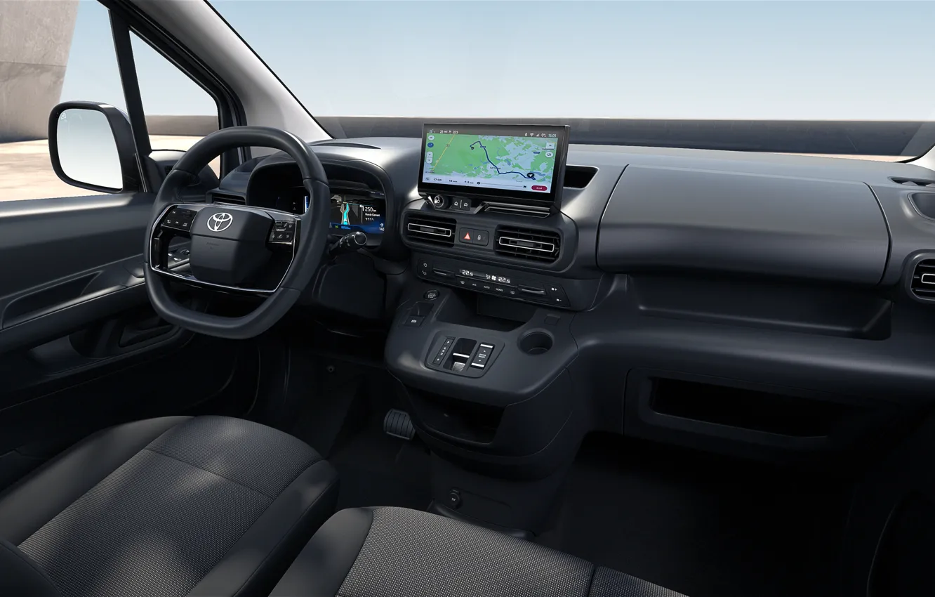 Wallpaper City, Toyota, Toyota, the interior of the car, Van, Electric ...