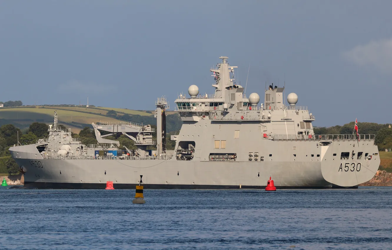 Photo wallpaper tanker, ensure, mod, Norwegian Navy