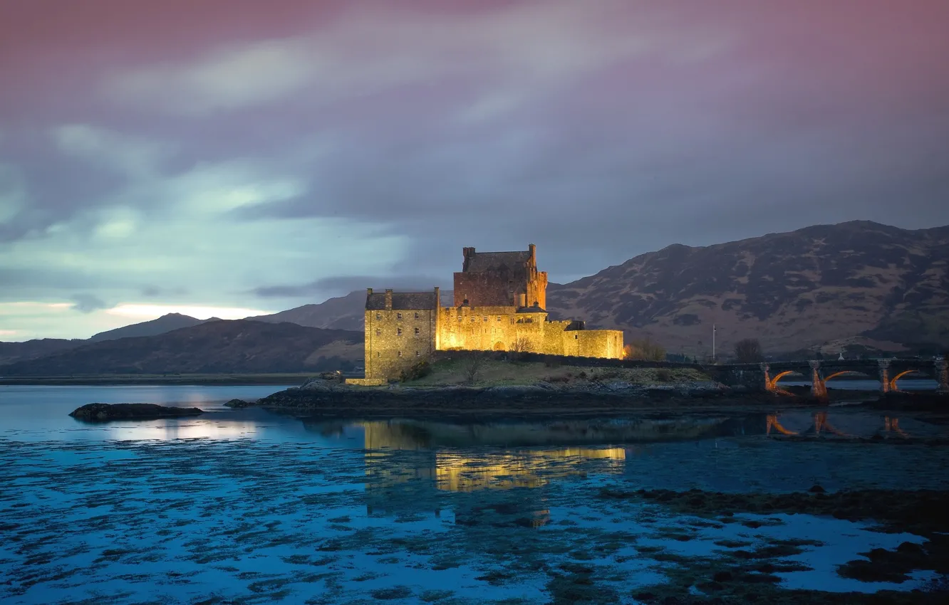 Photo wallpaper castle, Scotland, Eilean Donan, The Eilean Donan Castle