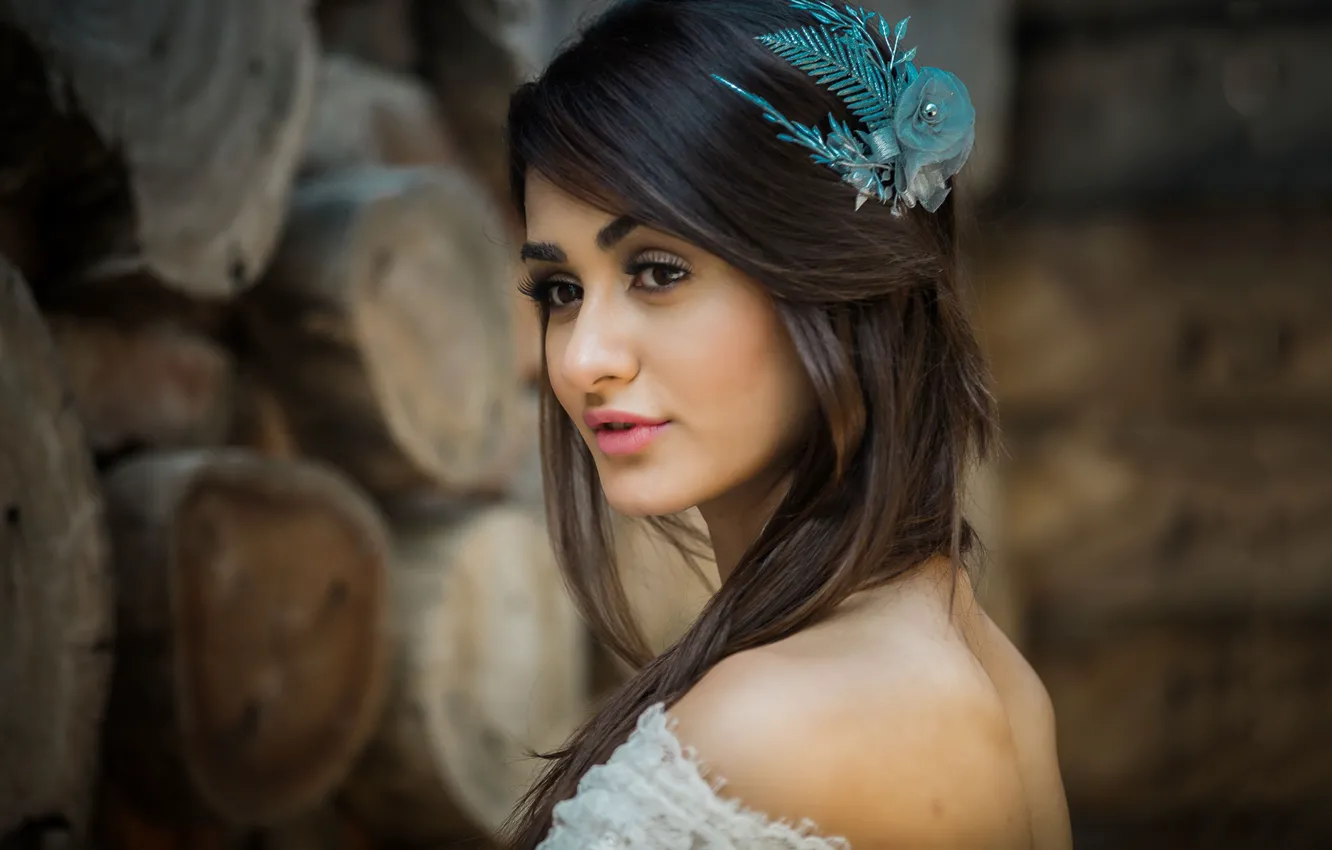 Photo wallpaper girl, hot, sexy, eyes, smile, beautiful, figure, model