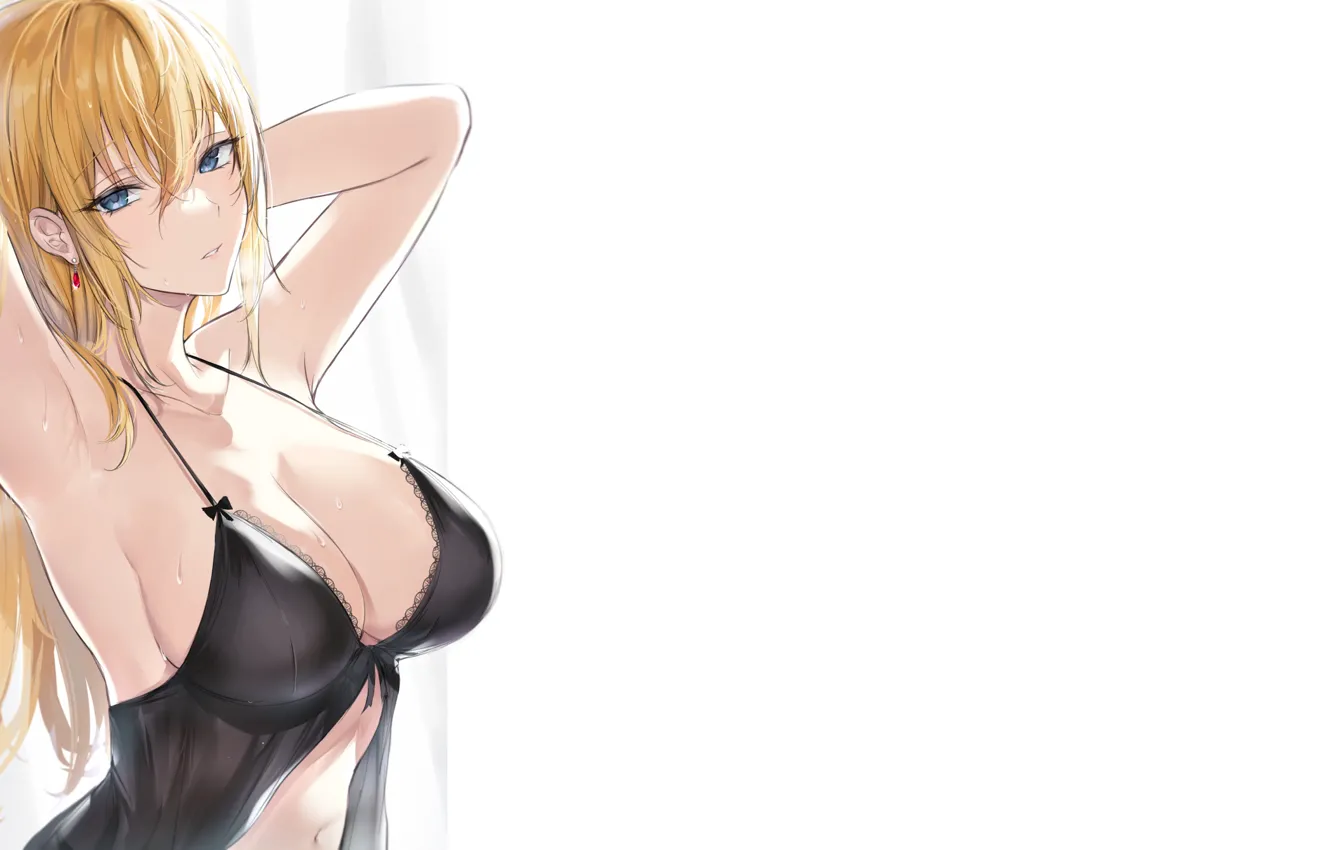 Photo wallpaper girl, hot, sexy, boobs, anime, amazing, breasts, babe