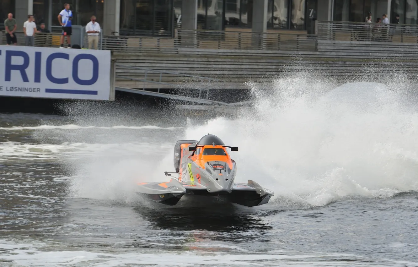 Photo wallpaper race, boat, speed