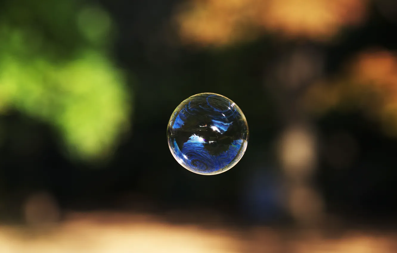 Photo wallpaper bubble, bubble, soap