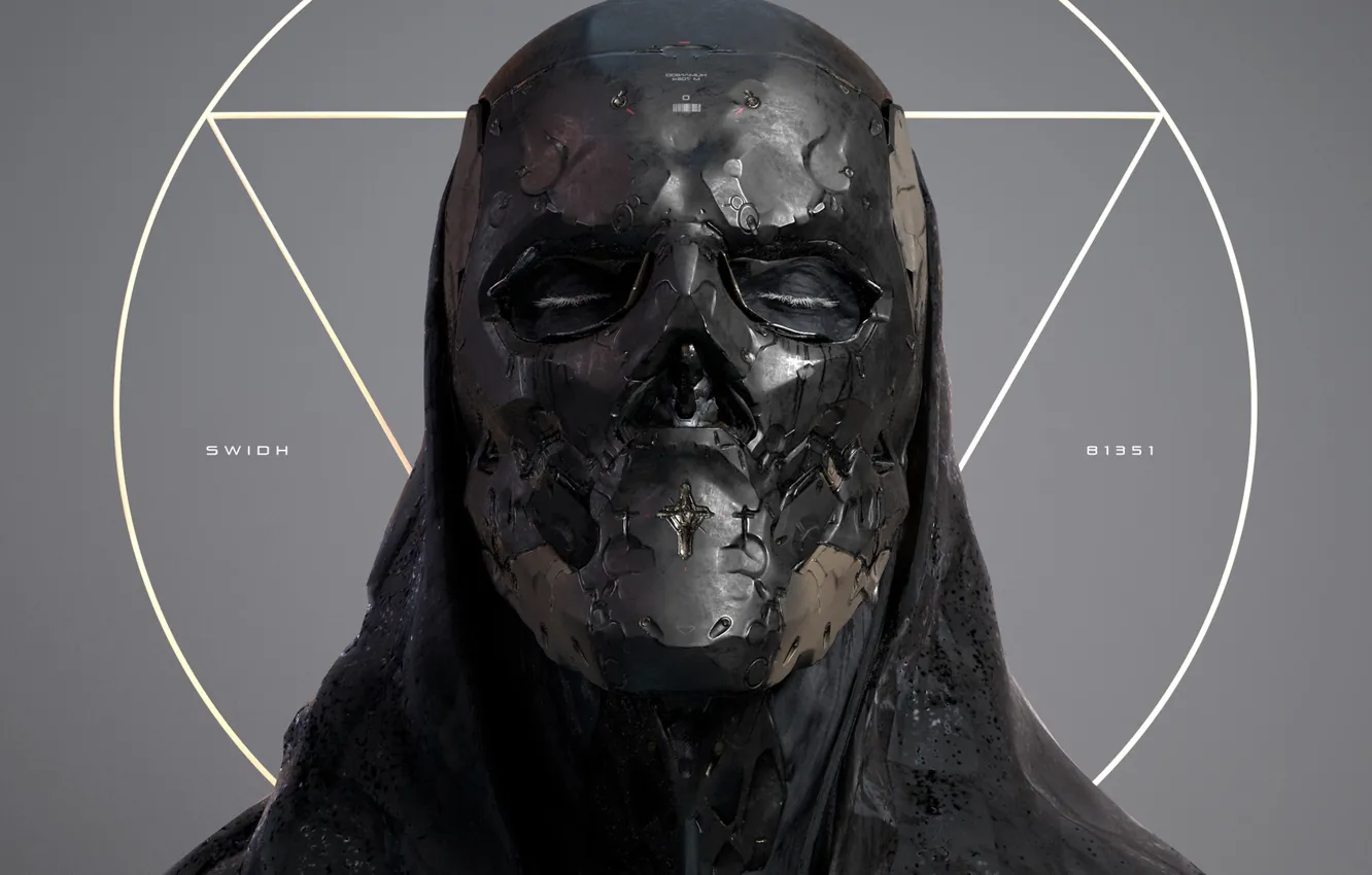 Photo wallpaper mask, skull angle, yin zhen chu