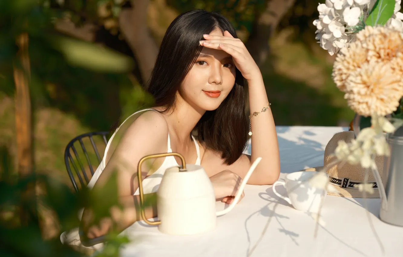 Photo wallpaper China, girl, sexy, girls, woman, model, asian, cute