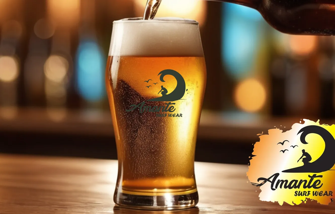Photo wallpaper logo, beer, LOVER