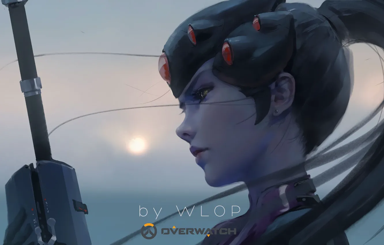 Photo wallpaper game, Blizzard Entertainment, Overwatch, Widowmaker, by Wlop