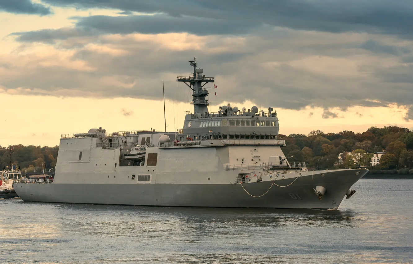 Photo wallpaper The Republic Of Korea, training ship, Hansande, ATH-81