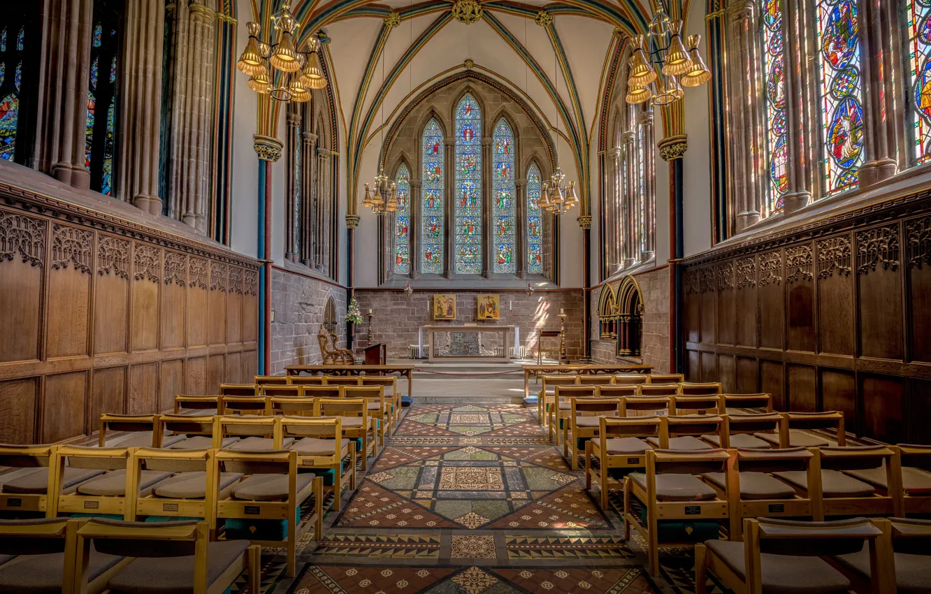 Photo wallpaper interior, church, UK, The Lady Chapel, Chichester Cathedral