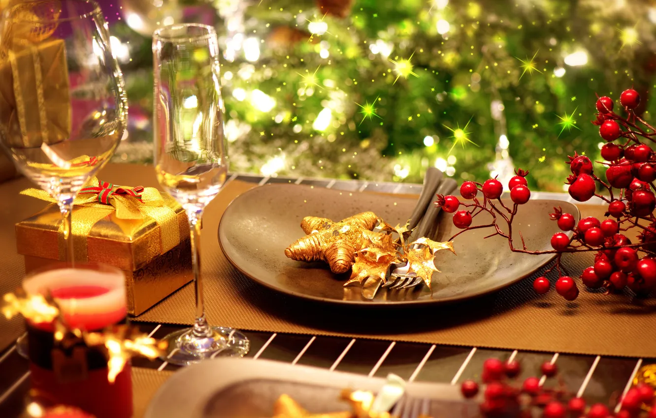 Photo wallpaper balls, decoration, holiday, new year, Christmas, Christmas, New Year