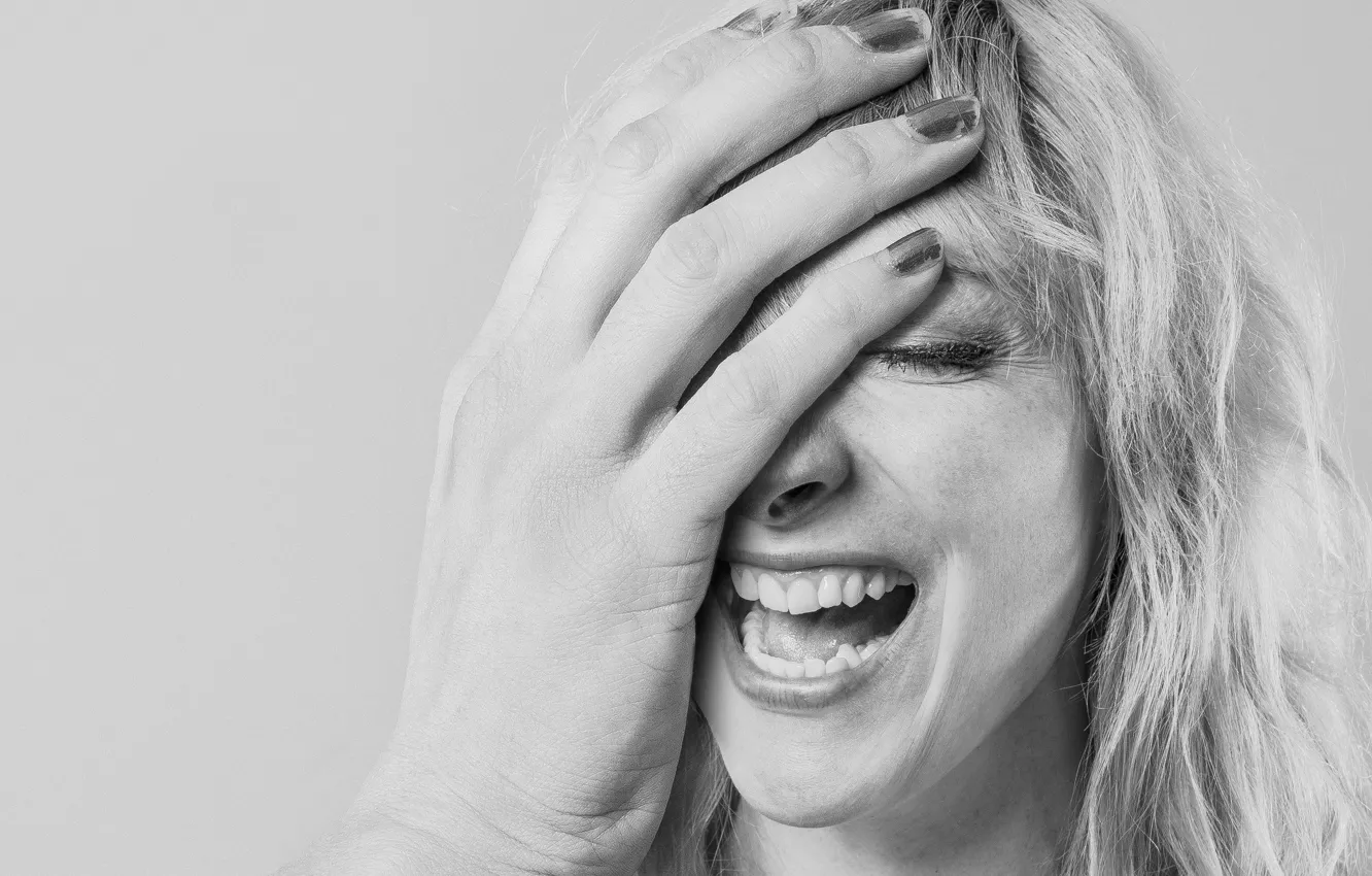 Photo wallpaper girl, portrait, hands, girl, facepalm, facepalm, rukalitso