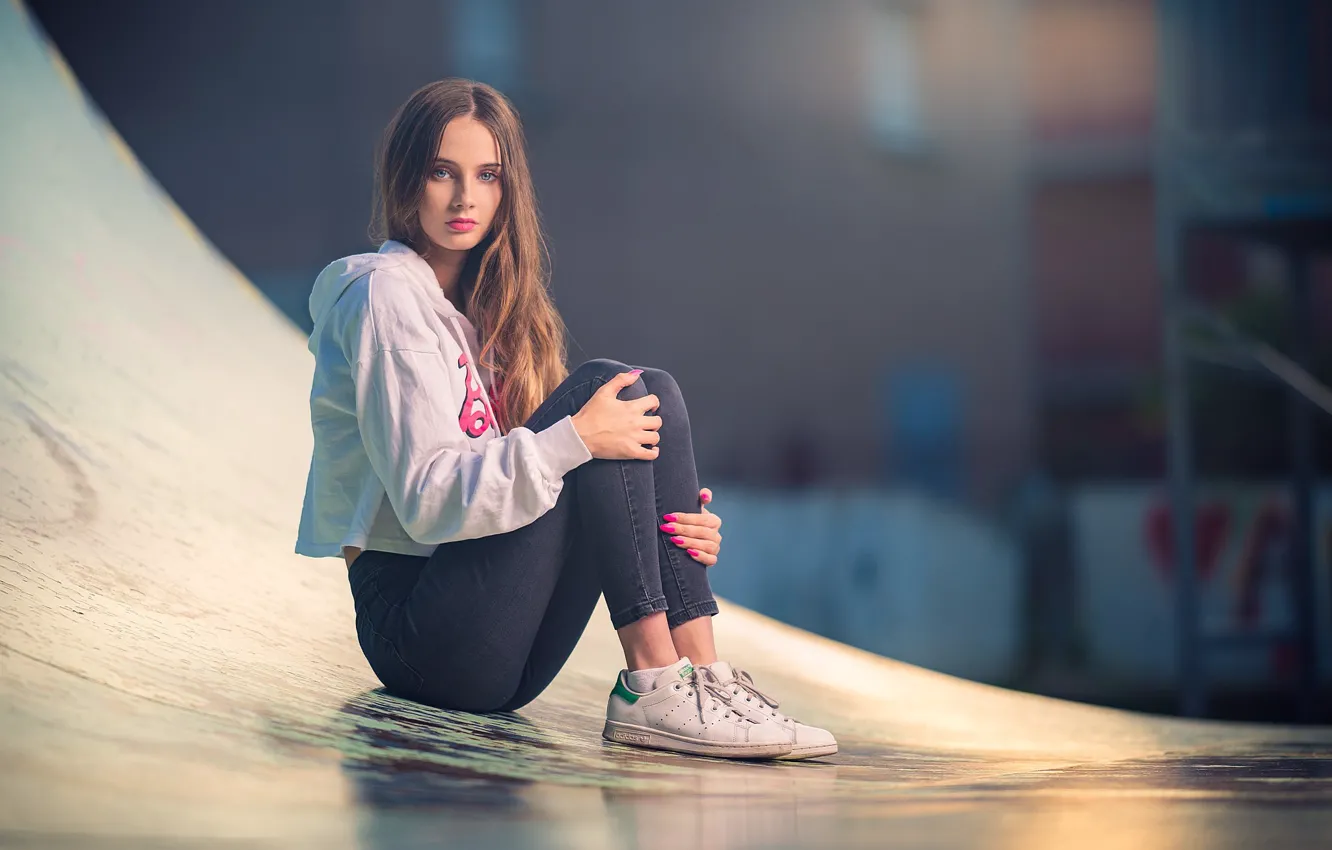 Photo wallpaper girl, model, Melina