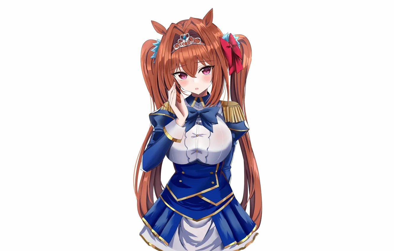 Photo wallpaper girl, sexy, long hair, dress, brown hair, animal ears, anime, beautiful