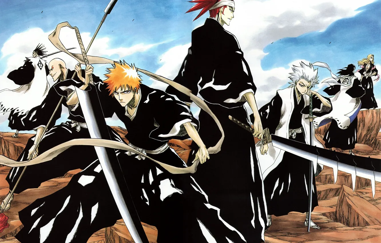 Photo wallpaper weapons, Bleach, Bleach, characters, the reapers