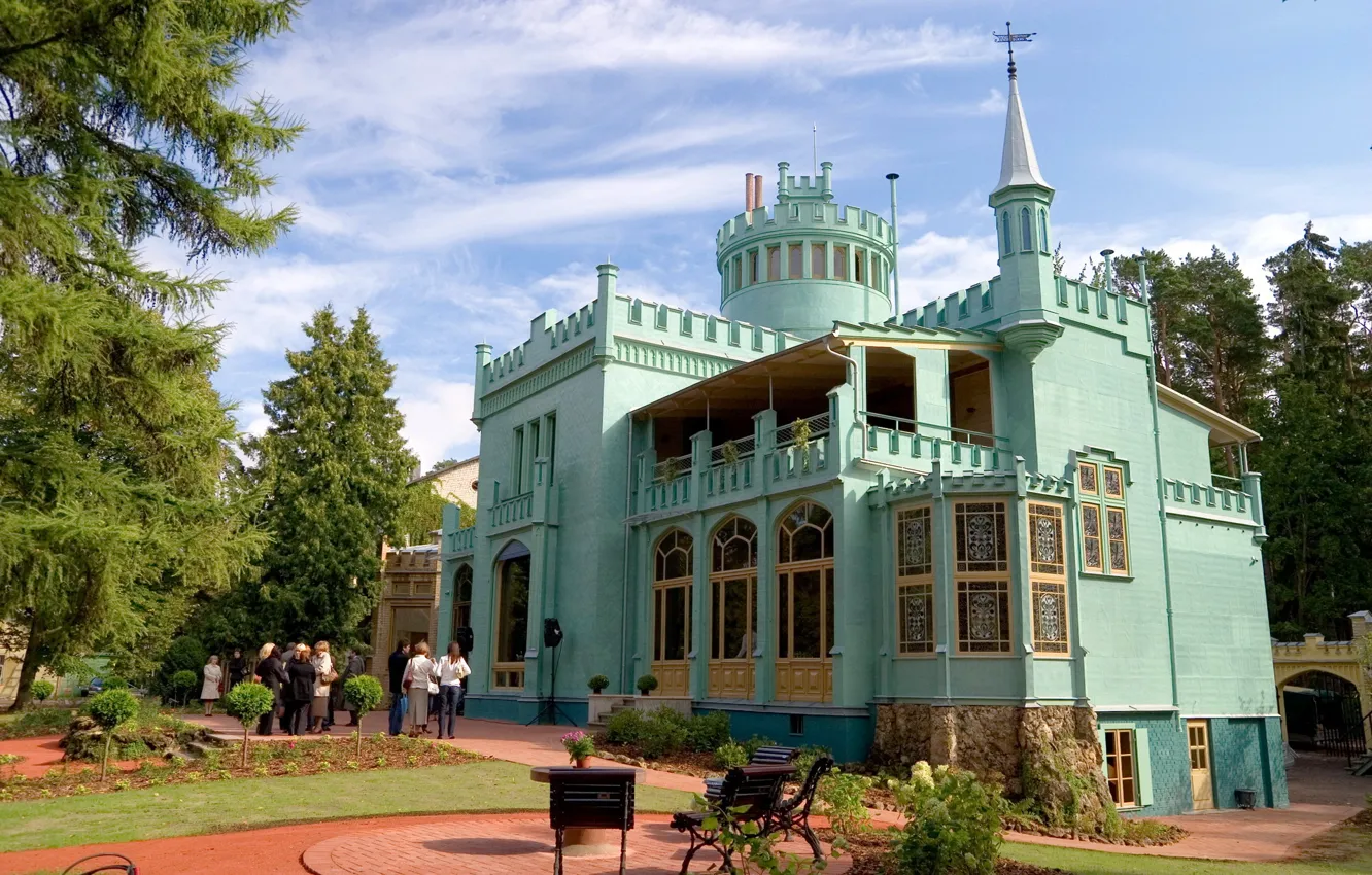 Photo wallpaper city, building, church