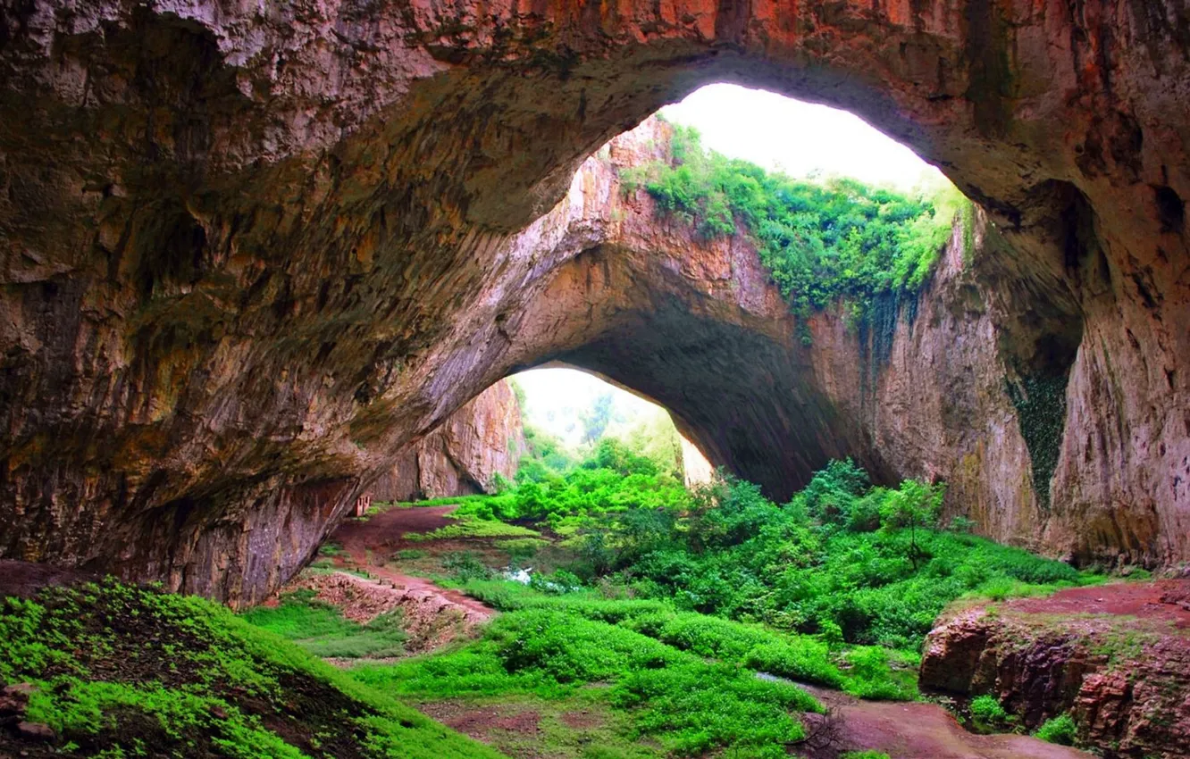 Photo wallpaper nature, canyon, cave, bulgaria