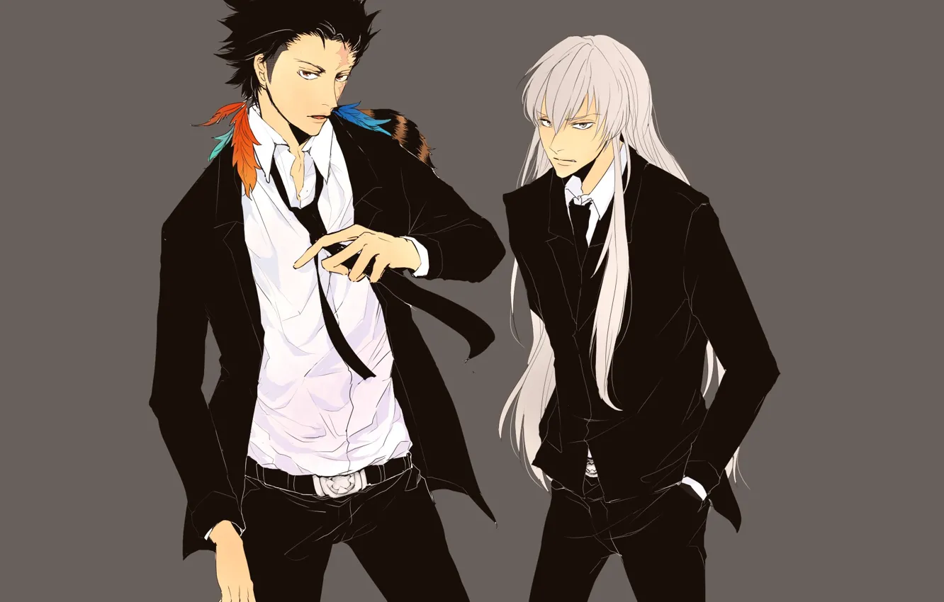 Photo wallpaper anime, guys, Katekyo Hitman REBORN!, Xanxus, Superbi Squalo, Varia