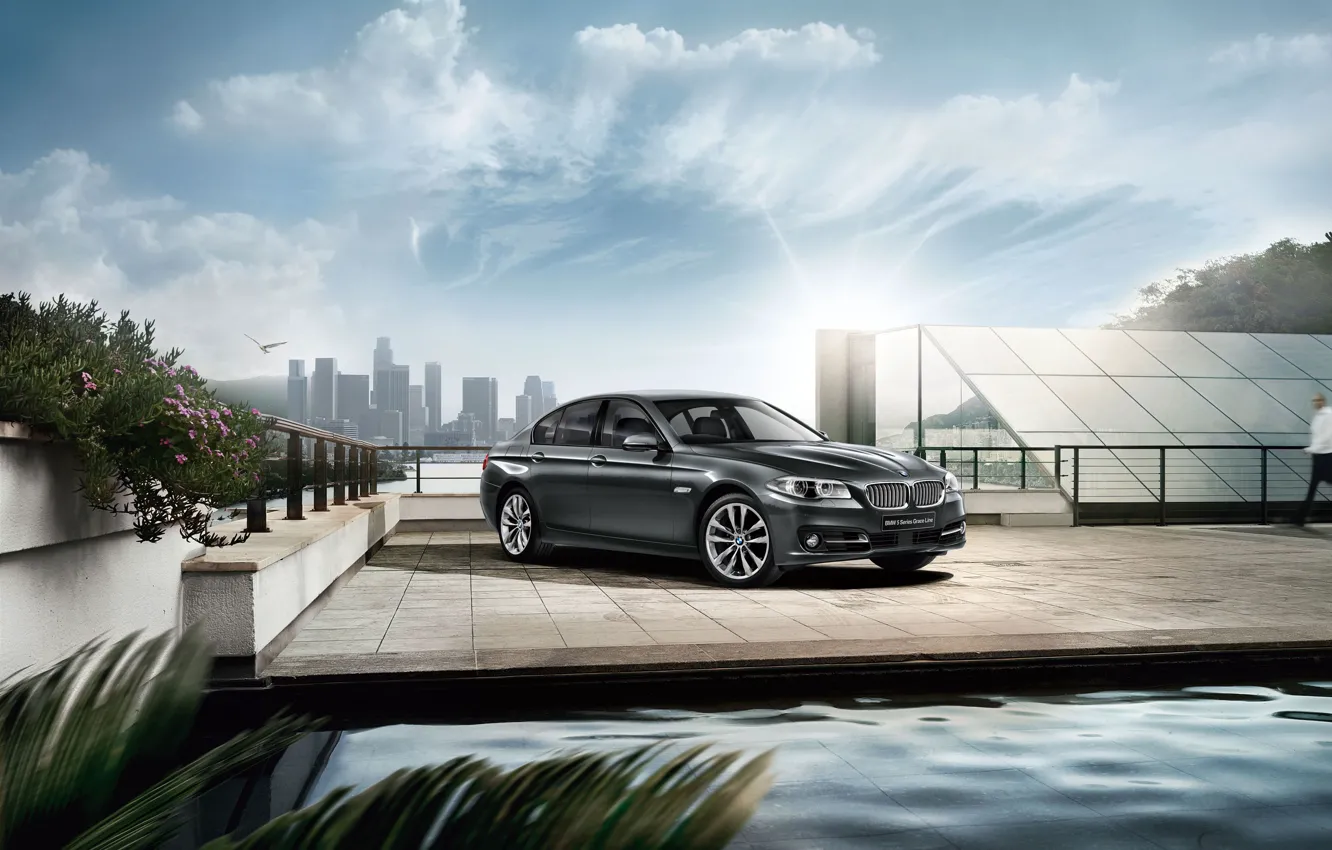 Photo wallpaper BMW, BMW, sedan, F10, 2015, 5-Series