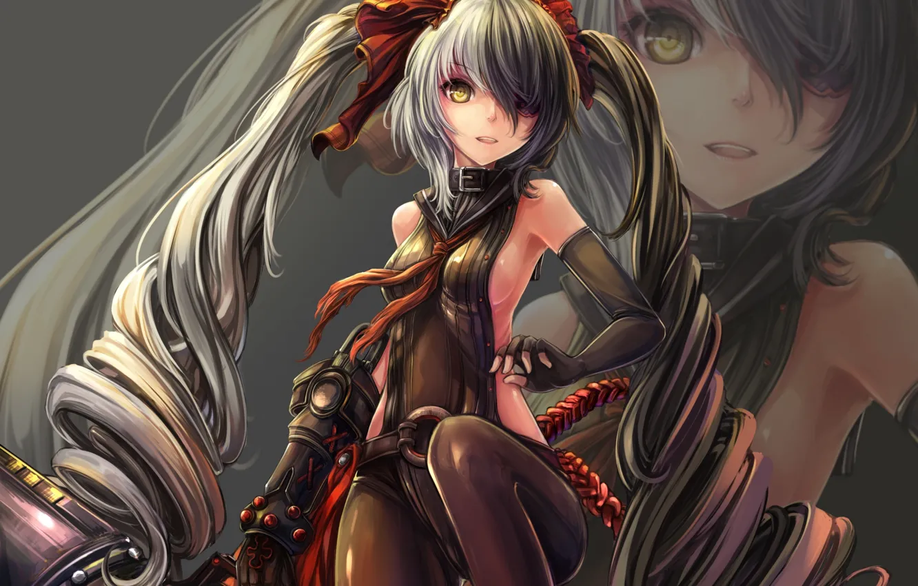 Photo wallpaper look, girl, pose, background, art, blade &ampamp; soul, pohwaran