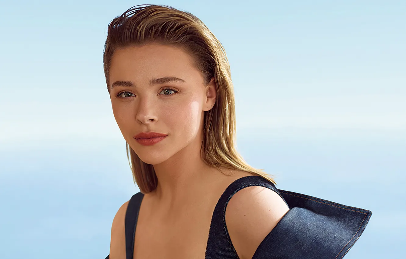 Photo wallpaper look, girl, smile, photo, lips, beautiful, Chloe Grace Moretz