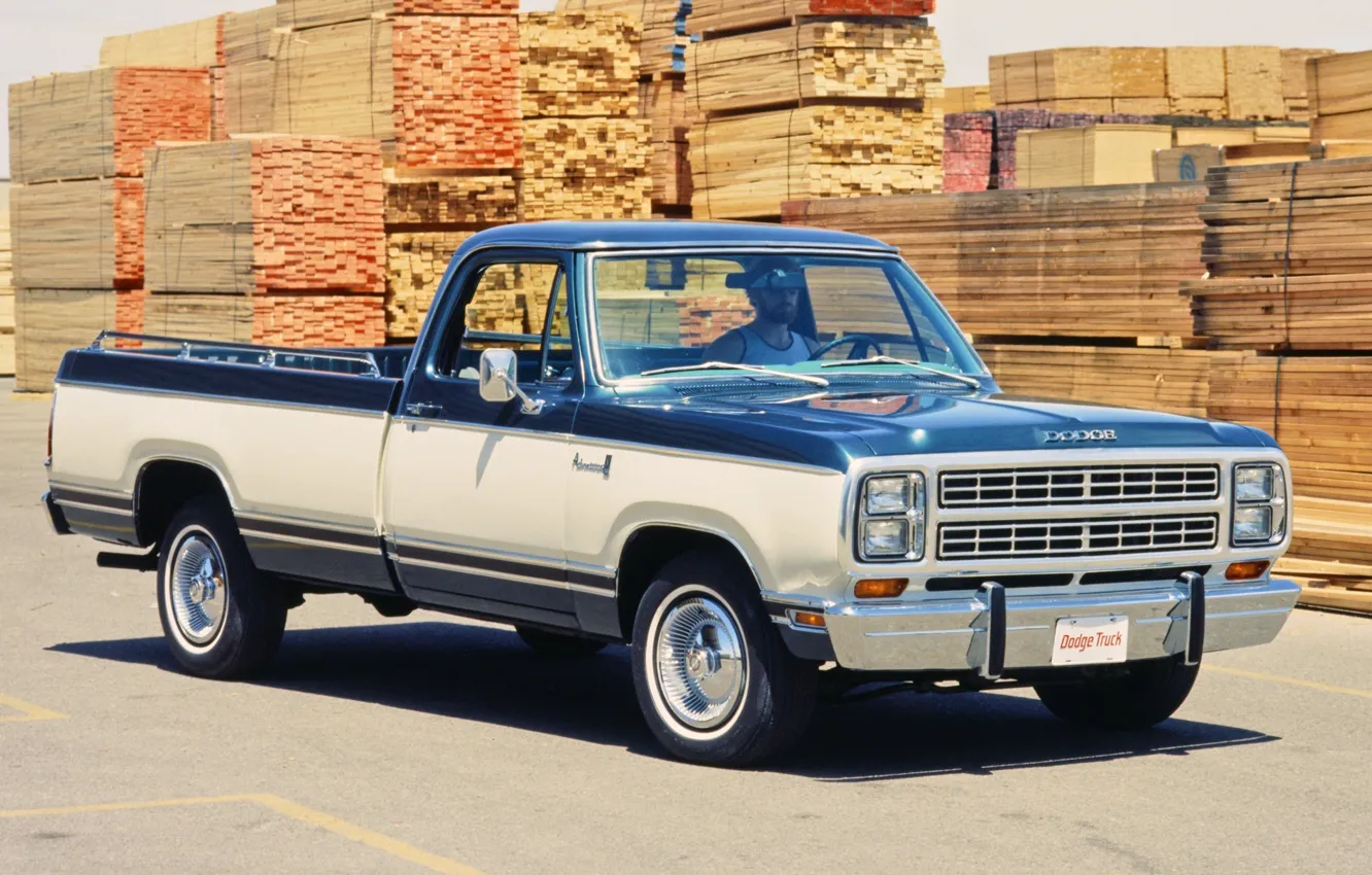 Photo wallpaper background, Dodge, pickup, Pickup, 1979, Adventurer, Sweptline, D150