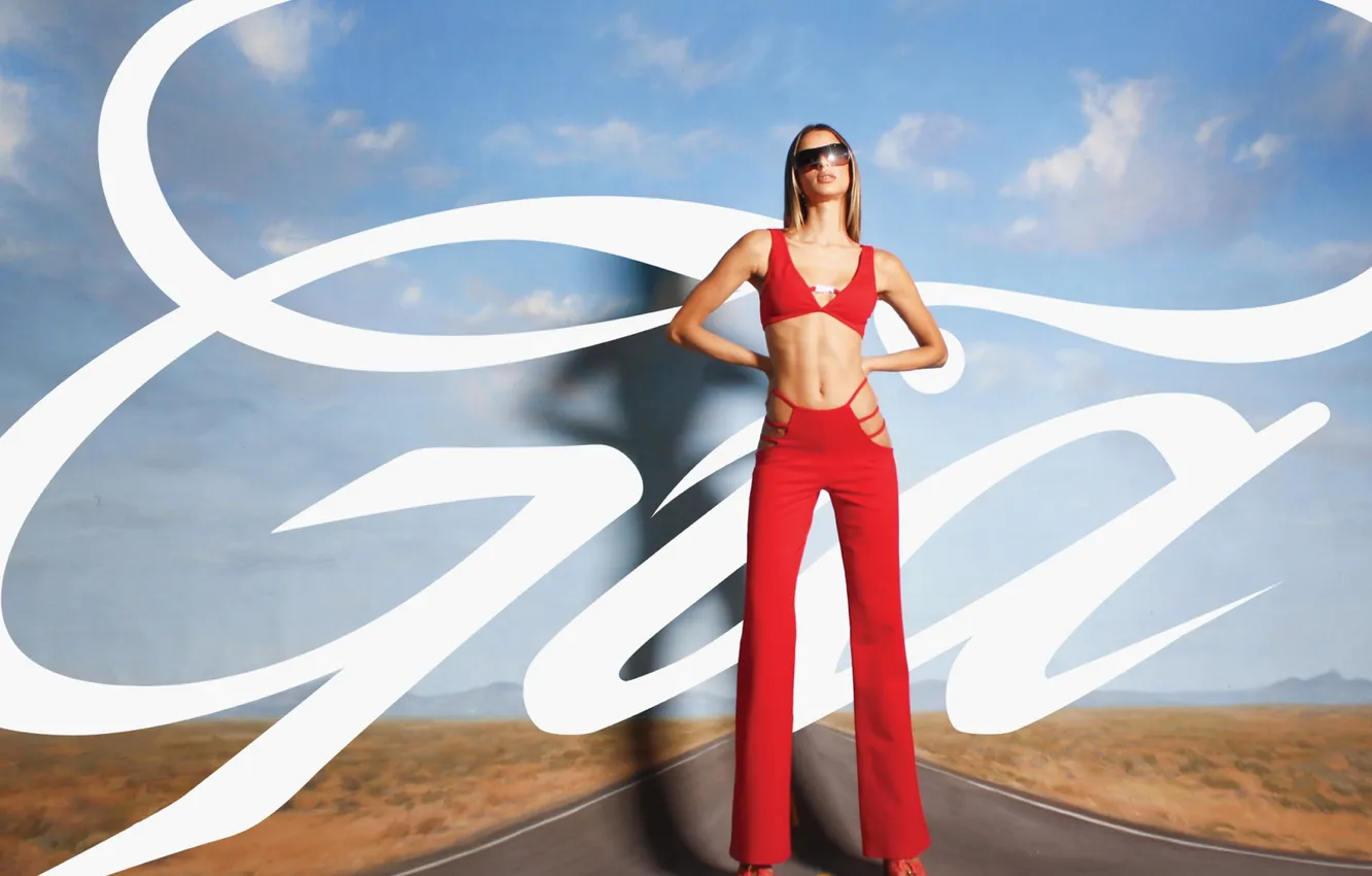 Photo wallpaper girl, beautiful, model, sweet, sunglasses, long-haired, Bruna Lirio, pantsuit