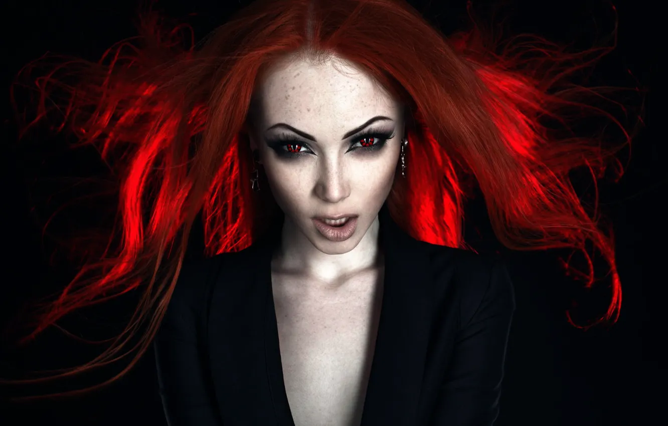 Photo wallpaper makeup, sponge, teeth, Hellcat, Roman Filippov