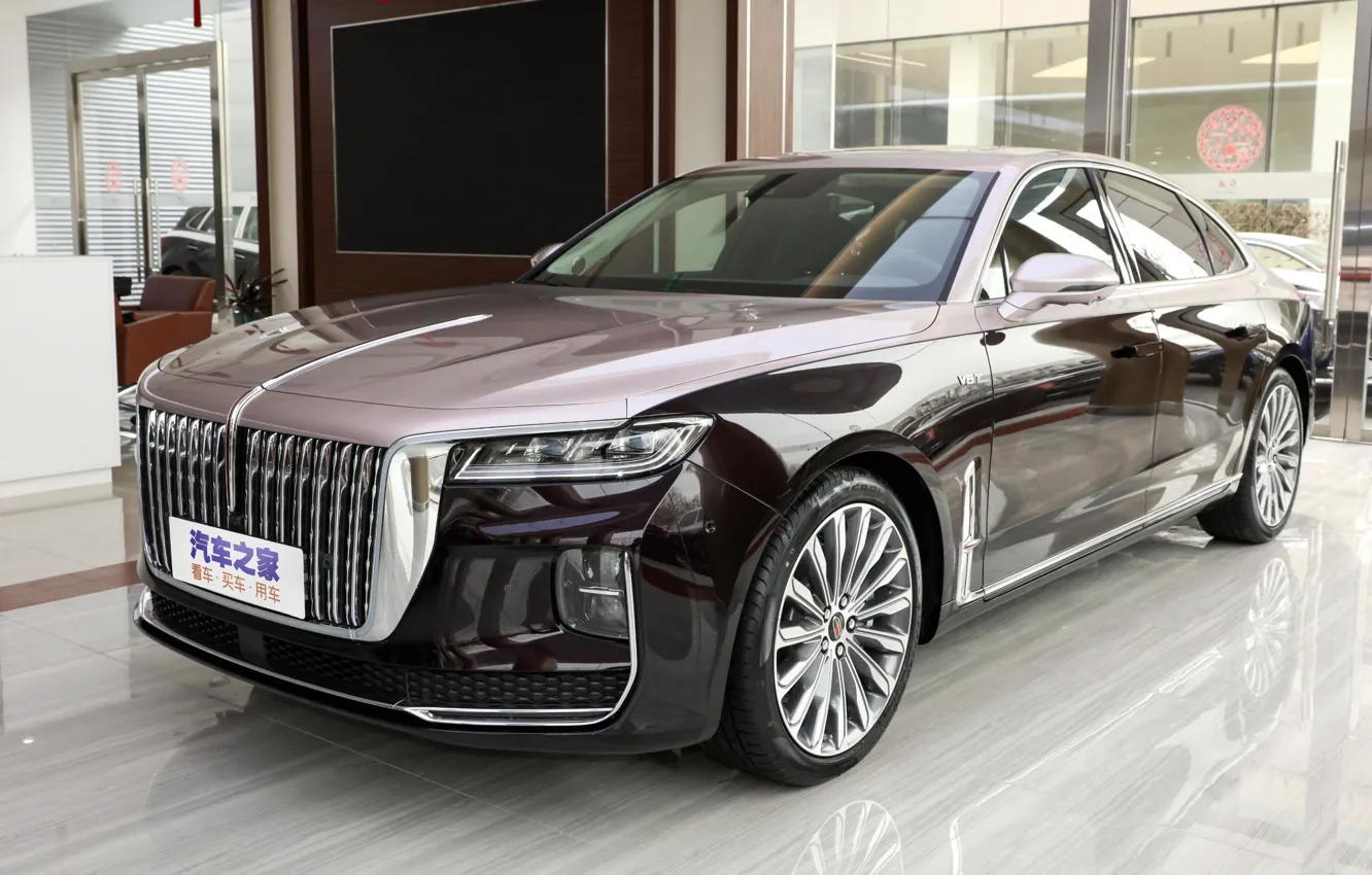 Photo wallpaper sedan, luxury, sedan, luxury, exterior, exterior, HongQi H9