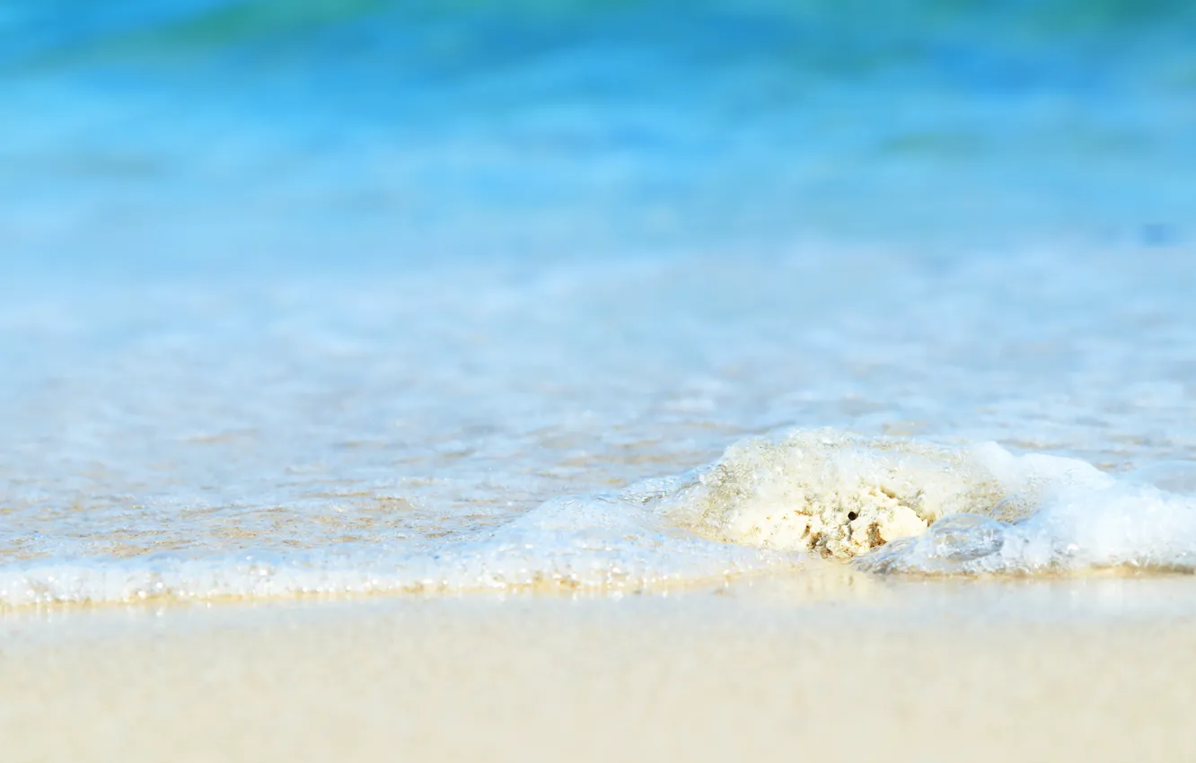 Photo wallpaper sand, sea, wave, beach, summer, summer, beach, sea