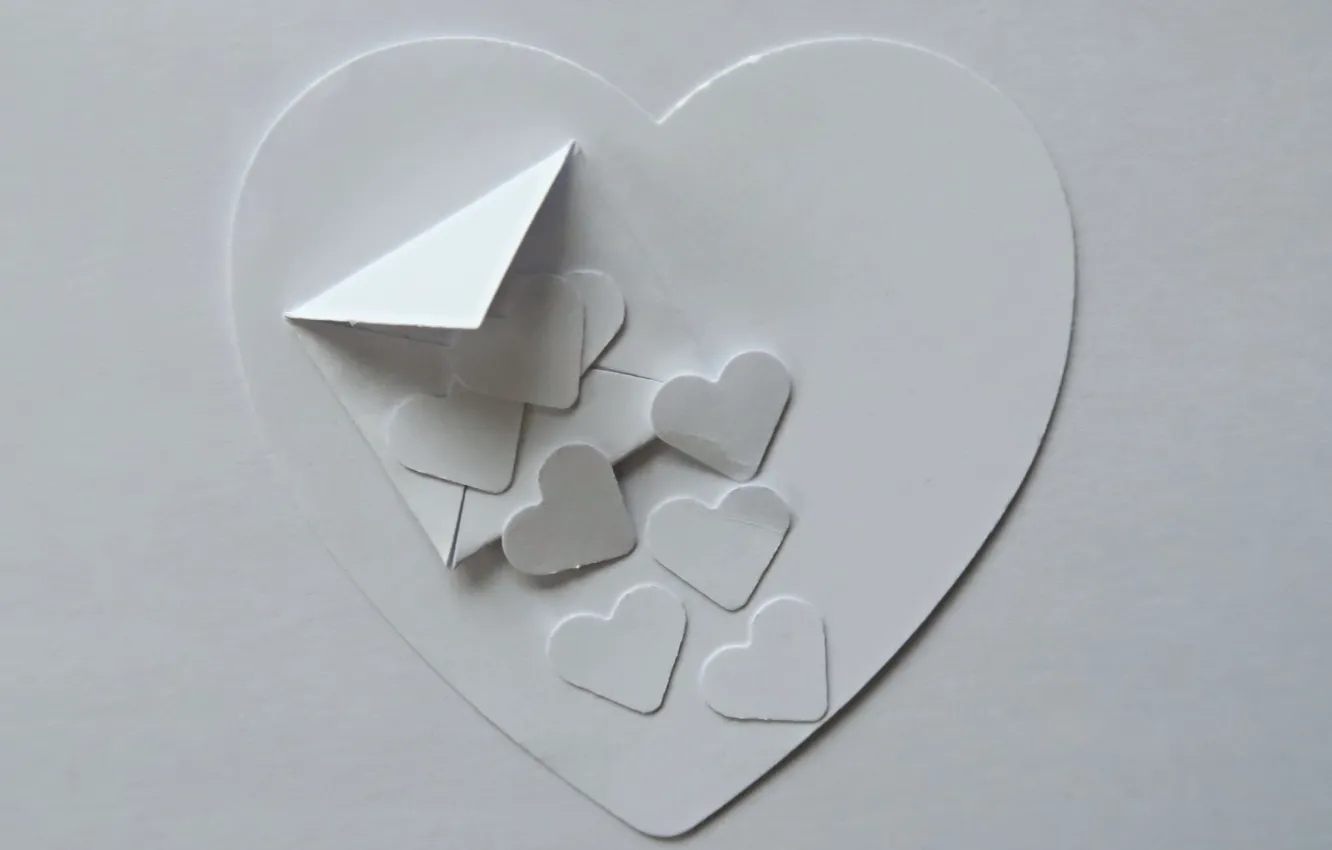 Photo wallpaper paper, background, heart
